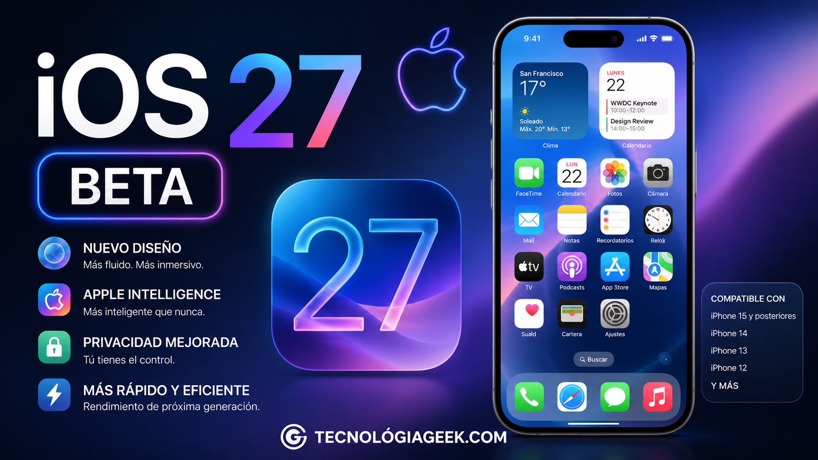 iOS 27 beta trae a Siri con IA integrada y revoluciona el iPhone